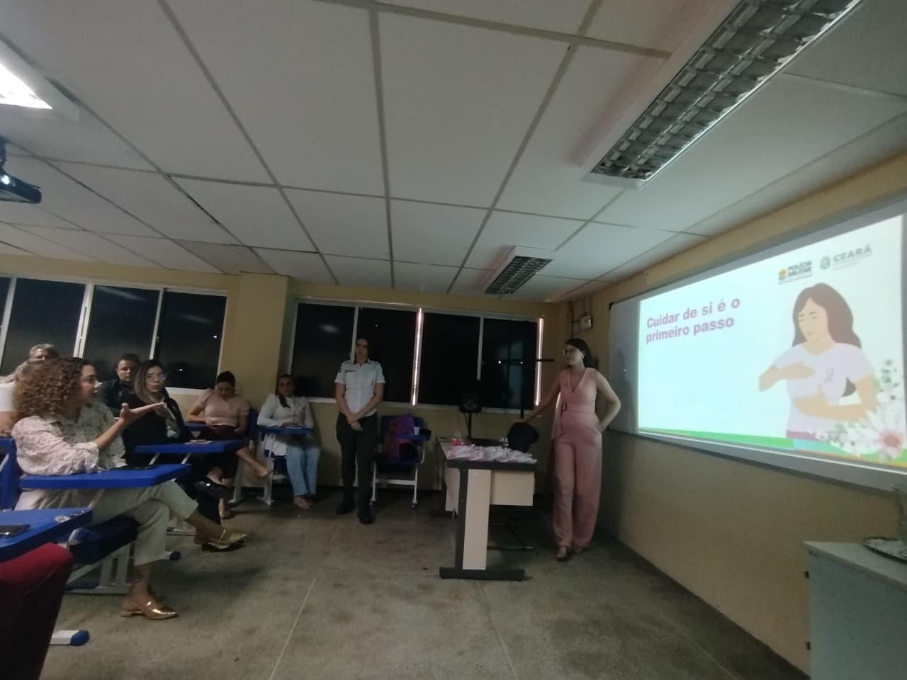 Casa Militar do Ceará promove palestra alusiva à Campanha Outubro Rosa