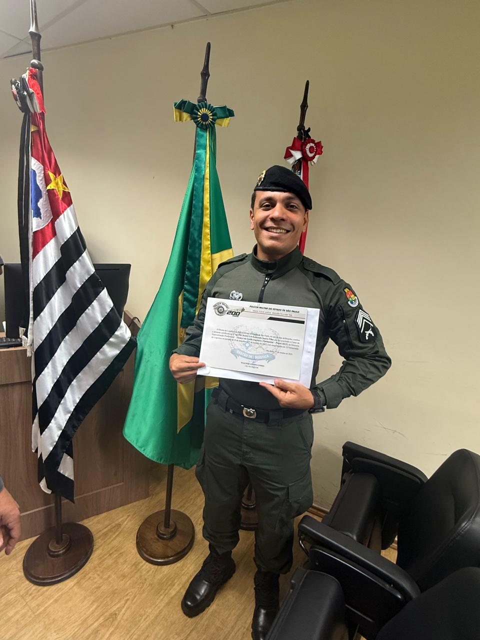 Agente da Casa Militar do Ceará conclui o Curso de Especialização Profissional – Técnico em Gestão Logística e Patrimonial – Praças III/2025 promovido pela PMESP