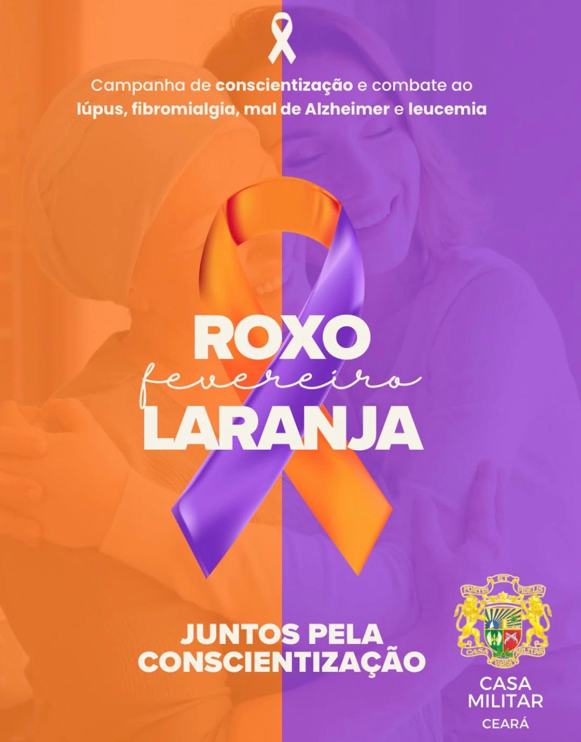 Campanha Fevereiro Roxo e Laranja